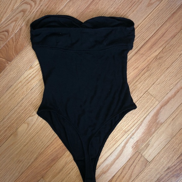 Black Urban Outfitters Strapless Bodysuit - Picture 4 of 5